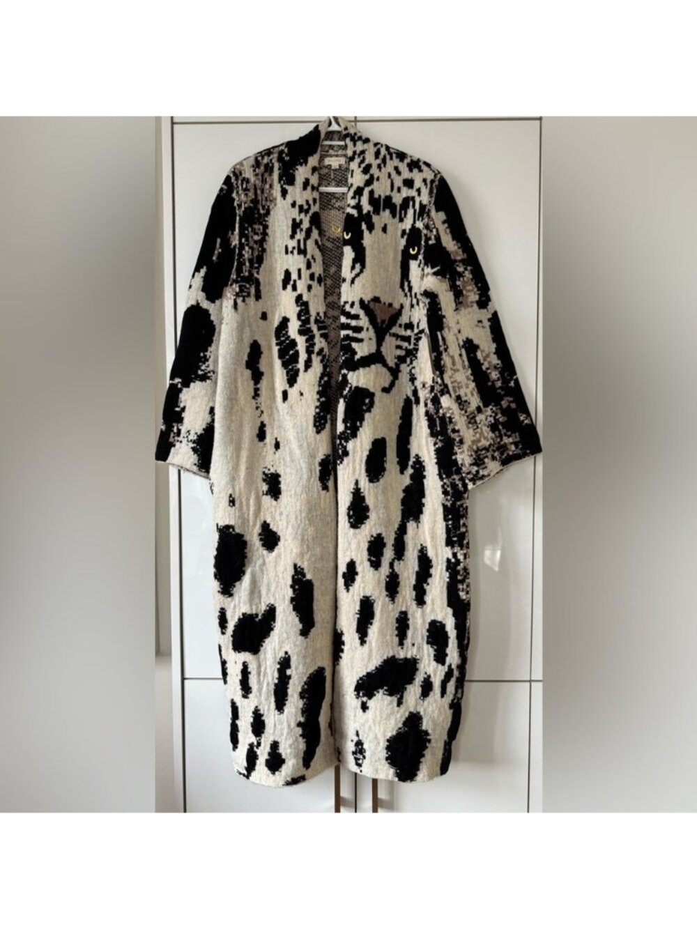 NWT Size XS - Pilcro Leopard Print Sweater Duster w Pockets (NWT US$ 238)